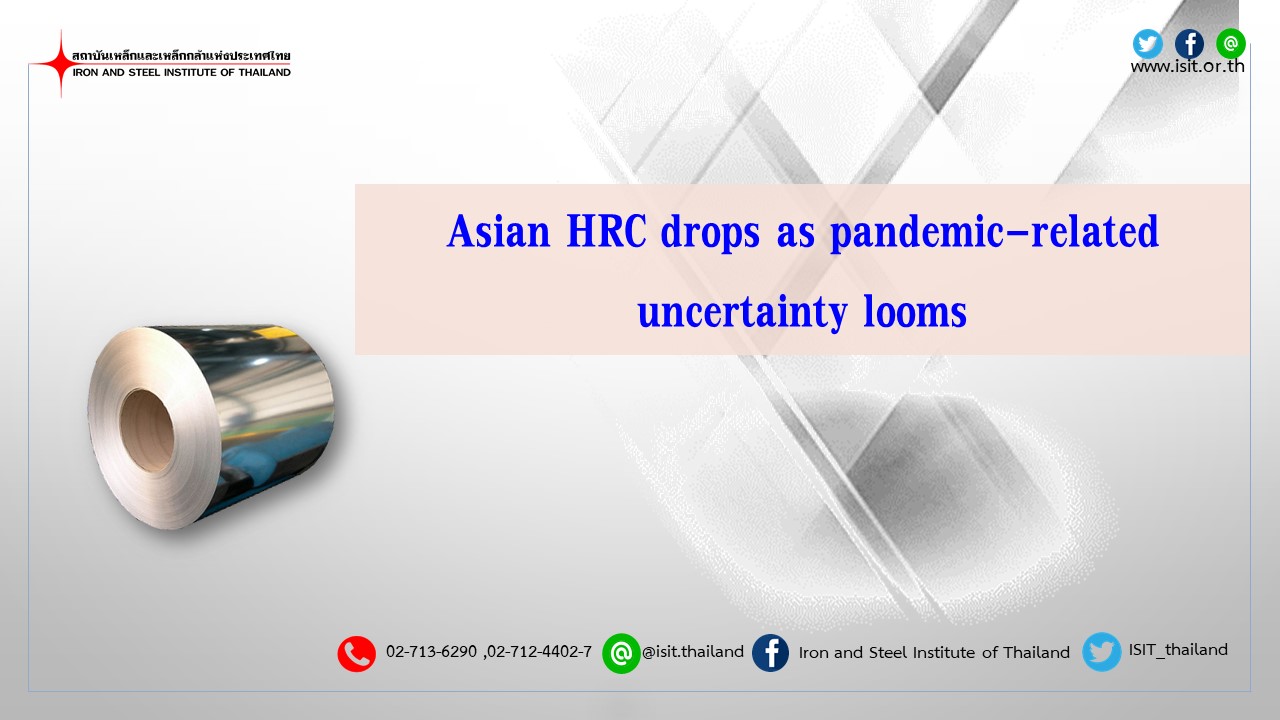 Asian HRC drops as pandemic-related uncertainty looms
